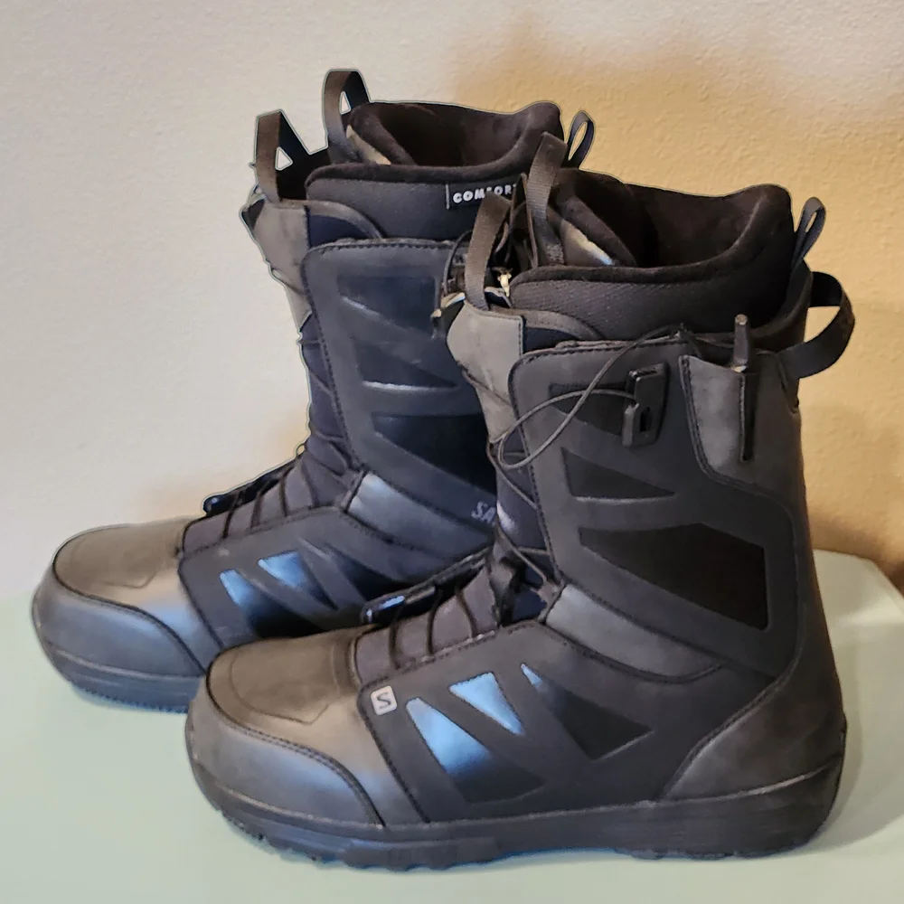 Like New! Salomon Launch Men's 12 Black Snowboarding Boots w/ Box Included